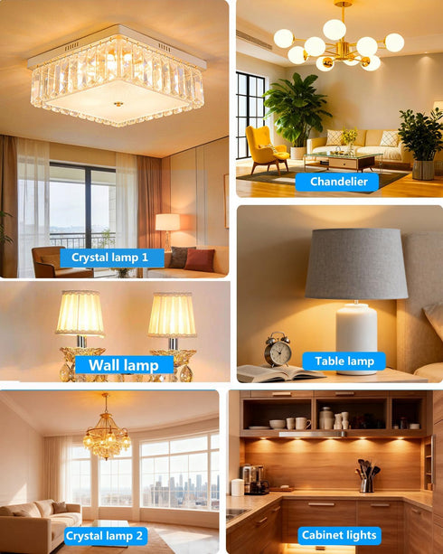 6 Pack G4 Bulb 12V 2.5W 30W T3 3000K G4 Bulbs 300 360Beam LED AC/DC Equivalent Bi-Pin Base Warm White Light Lumens