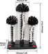 3 Commercial Bonsicoky Brush Bar Glass Washer with Suction Base, Brush Cleaner Bristle Brush for Kitchen Bar Beer Cup