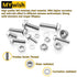 M6-1.0 x 30mm Flanged Hex Head Bolts, M8 Bolt Flange Screws with Nuts and Washers, 304 Stainless Steel