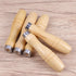 DOITOOL 10PCS Wooden File Handle with Metal Collars for Woodworking, Garage Tool Maintenance