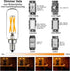 LiteHistory Dimmable LED Bulb, 6W Equal Warm White 2700K, T6 T25 E12 Candelabra Bulb, 600LM, 6 Pack for Chandeliers