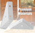 Jiozermi 4Pcs 66mm 66mm x Corner Brace Brackets, Angle Corner Brackets Black Angle Bracket Triangle Shelf Bracket