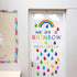 Motivational Rainbow Bulletin Board Cutouts - Inspirational Classroom Decoration for School Chalkboards and Walls