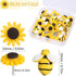 Sunflower Bee Push Pins, Thumb Tacks Decorative Push Pins Cork Board Pins for Bulletin Board Photos Wall Office Decorations Supplies
