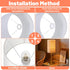Matwsec 10 Lamp Shade Adapter Ring Pcs White Plastic Lampshade Reducing Rings Adapter Lamp Shade Ring Light Shades