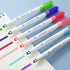 M&G 6 Pcs Cute Dual Tip Highlighters, Rainbow Color No Bleed Dry Quick Chisel Tip Highlighters, Perfect for School,Office, Bible, Notes (Rainbow) by M&G