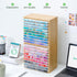 Ohuhu Bamboo Marker Organizer, Wooden Desktop Storage for 126 Markers, Pens, and Art Brushes