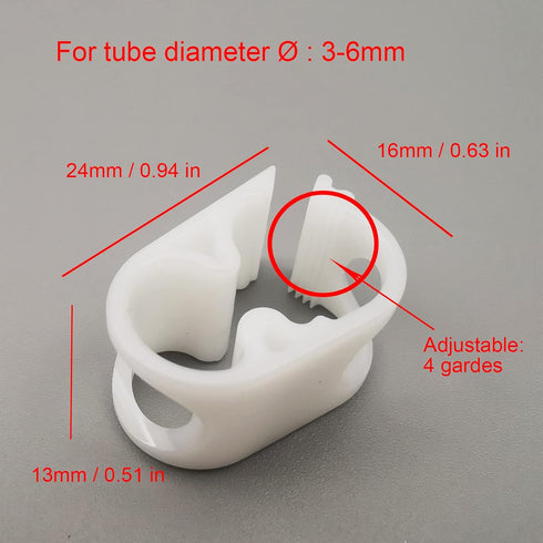 10PCS Hose Flow Control Clamp, 4 Grades Adjustable Laboratory Plastic Tubing Clip for Industrial Pipe Pinch Valve