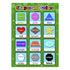 Bememo 4 Educational Learning Posters for Toddlers - Days of The Week, Shapes, Seasons, Weather