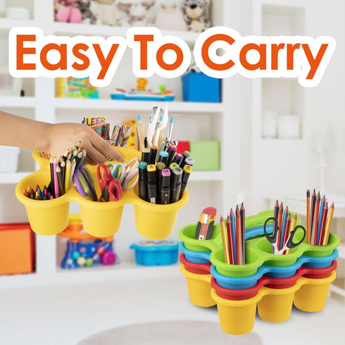 Classroom Caddy, 12x9.5x5.1 inches, Assorted Colors, Case of 6 Small Caddy