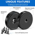 150LB 6 Pack MIKEDE Heavy Duty Magnets with Hole, Strong Magnets, Black Pot Magnet with Screw for Wall Mounting, Rare