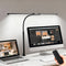 fuaoddda LED Desk Lamp with Clamp, Double Head Adjustable Architect Light, Eye-Caring Monitor