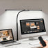 fuaoddda LED Desk Lamp with Clamp, Double Head Adjustable Architect Light, Eye-Caring Monitor