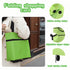 2-in-1 Supermarket,Laundry,Travel,33 lbs Foldable Shopping Cart with Wheels,Waterproof & Sturdy Grocery Bag Hand Truck