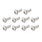 uxcell M3x8mm Phillips Round Pan Head Stainless Steel Machine Screws (Pack of 100)