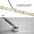 25 Pack 2 Pin LED Connectors for Strip Lights, Solderless LED Tape Light Connector Tape to Tape, 0.3 Inch/8 mm