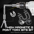 LMXMGRG 5 Set 10pcs Set S2 (50mm) TT8-TT45 Point Torx Plus Bit Tamper-Proof Security Bits Safety Torx Bit Alloy Steel