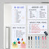 Magnetic Fridge Whiteboard Set: Dry Erase White Board (12X8"), Bonus Magnets, Markers & Erasers