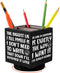 Wooden Spinning Pen Holder for Desk, Cute Organizer for Home Office, Funny Pencil Case Storage