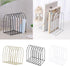 Amaping 7 Desktop Magazine File Holder Storage Rack, Sturdy Slot Iron Vinyl Record Holder Storage Book Sorter Magazine