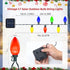 L LAMPOP 50 8 Solar Vintage Christmas String Lights Globe Outdoor Lights LED with Lighting Modes