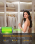 2 Pack 5000mAh 13FT Closet Counter Under Cabinet Lighting Wireless, COB Motion Sensor Led Light Strips Indoor