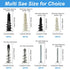 Abizarch Accessories(240PCS) Drywall Anchor Screw Kit Firmware Self Drilling Screws Bolt Plug for Installing Electrical