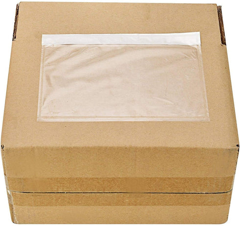 Packing List Envelopes, 7.5" x 5.5" Clear Adhesive Pouches - Pack of 500