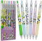 Maydahui 30PCS Kawaii Panda Pens, Retractable Gel Pen, Cute Little Bear Flower Print Animal Pens for School Home Office