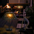Solar Table Lamp Outdoor Solar Table Lamps Rattan Waterproof LED Lights Outdoor Lamps for Patio Garden Yard Bedroom