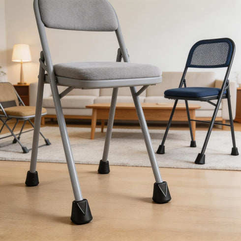 MHFOOU 16pcs 7/8" Folding Chair Leg Cap, Folding Chair V-Tip Stabilizer Caps Fits OD Legs, Compatible Replacement