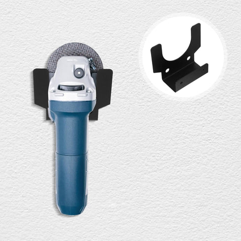 Wall Mounted Angle Grinder Rack Heavy Duty Iron Storage Bracket with Screws Vertical Grinder Holder for Workshop Garage