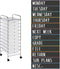YIXAXKAO 12 Pieces Rolling Storage Cart Labels 10 Drawer Rolling Storage Cart Label