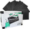 Black Disposable Patient Bib, 2 Ply paper and 1 Poly Backing, 13"x18",