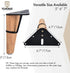 TCHOSUZ 5 Inch 13 cm Set 4 / Wooden Furniture Legs, of Solid Wood Mid-Century Modern Metal Triangle Top Plate