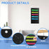 ZKOO 5 Pockets Hanging Wall File Organizer for A4/Legal/Letter Size Documents, Sturdy Black Pocket Chart