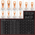 200pcs Battery Cable Ends, Copper Wire Lugs AWG 2-10 Gauge with Heat Shrink Assortment Kit