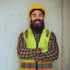 9 Pockets High Visibility Class 2 Safety Vest with 2 Inch Wide Reflective Strips, Zipper Construction Work Vest for Men