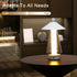 3-Way Dimmable 12"H JHY DESIGN Bedside Lamp Umbrella-shaped Touch Control Table Lamp Nightstand Lamp with Grey anodized