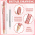 Kisston 36 Pcs Wedding Pens Bulk Bridal Shower Pens Favors Bachelorette Pens 6 Styles Retractable Ballpoint Pens