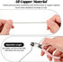 Tucnoeu 4 3mm Pcs Pull Chain String Extension with Connector, Extra Long Rust Proof Fan Pull Chain Extension
