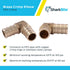 SharkBite 1 Inch Crimp 90 Degree Elbow, Brass Plumbing Fitting for PEX Pipe, PE-RT