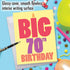 NobleWorks 70th Birthday Greeting Card, Jumbo (8.5 x 11 Inch), Fun Card for Milestone 70 Years Old Birthdays