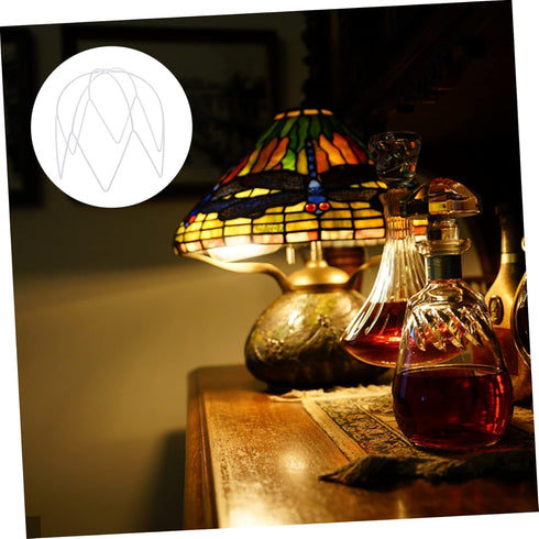 Bulb DOITOOL Light Stand Woven Pendant Light Vintage Lantern Light Holder Spider Lamp Clamp Frame Fitter Lampshade
