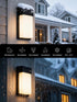1500LM 30+ IP65 1 Pack OIYN Outdoor Wall Light, Smart RGBICWW Porch Lights Outdoor, Modern Wall Sconce with Scene