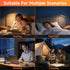BOKELUNA 2 1 3500-6500K Dimming 5 in LED Desk Lamp - Magnetic Desk Lamp with Phone Holder & USB Charging Port for Home
