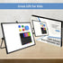 Dry Erase White Board, 16 x 12 Inch Magnetic Whiteboard with Stand, Portable Double-Sided Easel, 10 Markers, 4 Magnets,