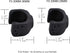 YYST Flashlight Mounting Brackets 4/PK - Two Big and Two Small (No Flashlight)