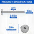 FMhotu 304 1/4" 2-1/2", 30-Pack Combo Sidewalk Screws Bolts, Stainless Steel Hurricane Shutter Hardware Rust-Resistant