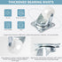 1" Low Profile Caster Wheels Set of 4, No Noise Casters for Furniture, 360 Degree Top Plate